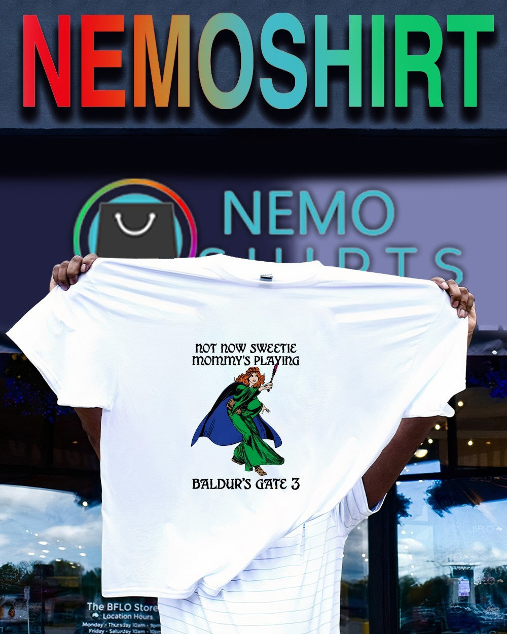 Charmay the Good Enchantress not now sweetie mommy’s playing game 3 shirt
