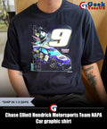 Chase Elliott Hendrick Motorsports Team NAPA Car graphic shirt