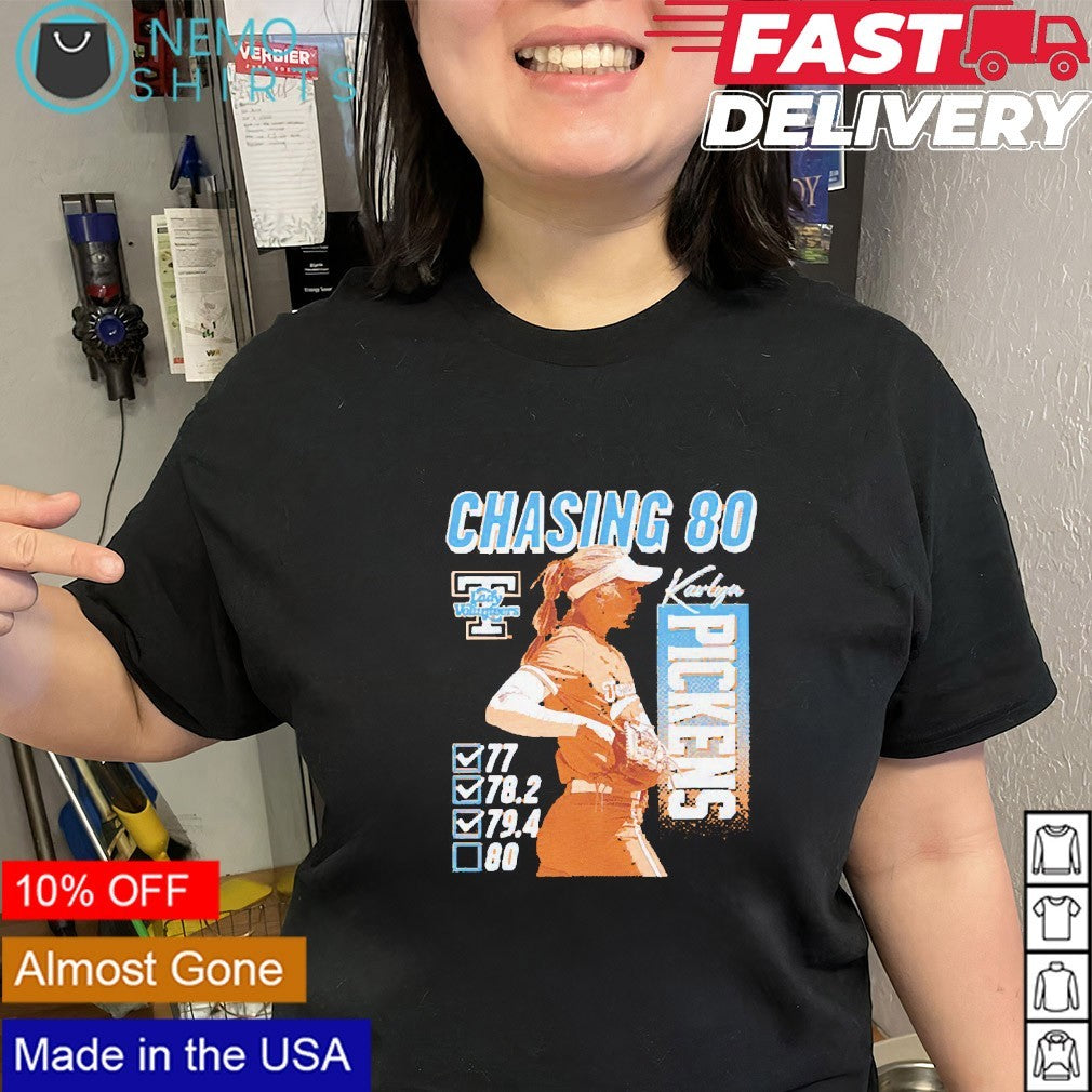 Chasing 80 Karlyn Pickens Tennessee Lady Vols player points shirt