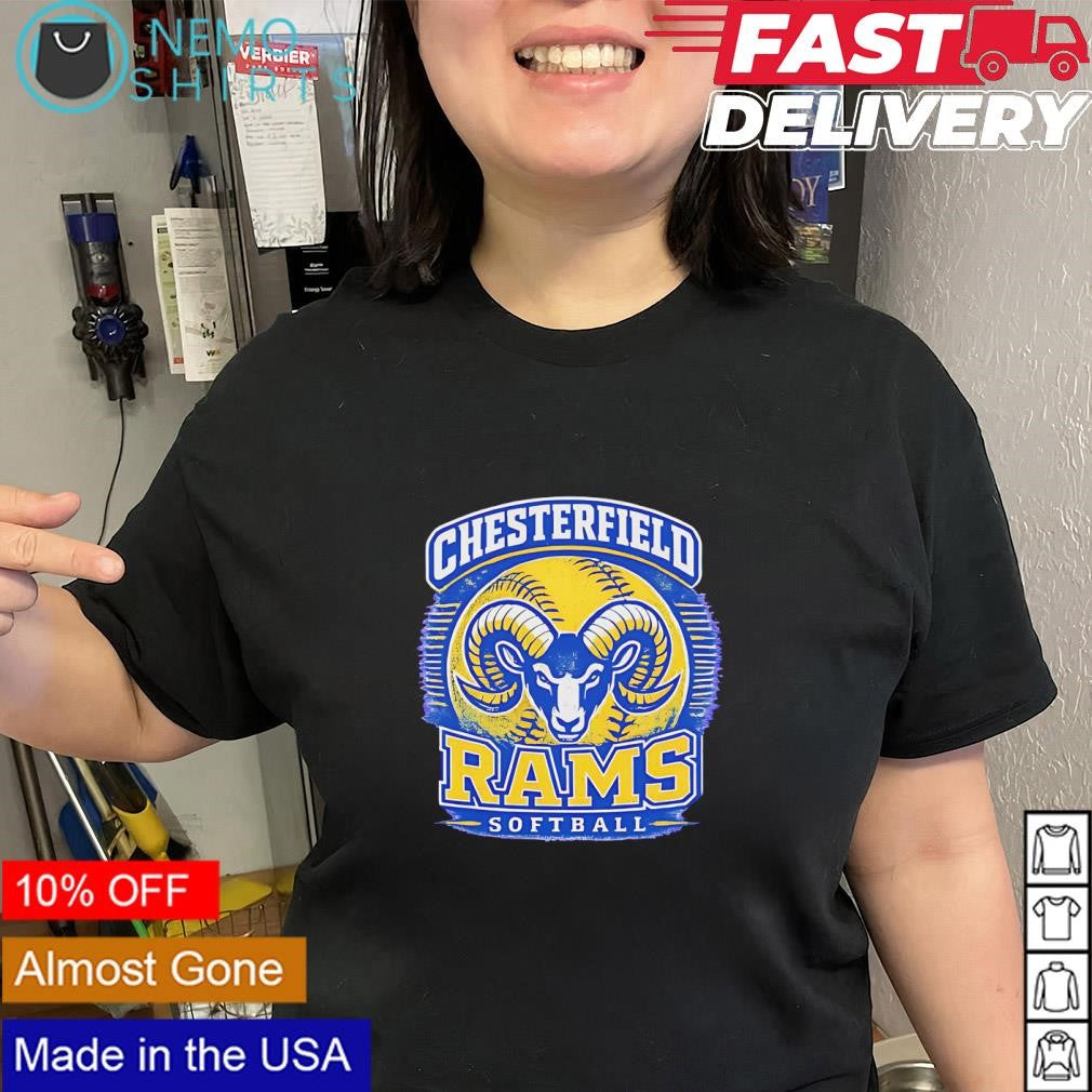 Chesterfield Rams softball team logo shirt