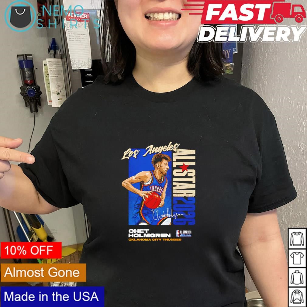 Chet Holmgren Oklahoma City Thunder 2026 NBA All-Star signature shirt