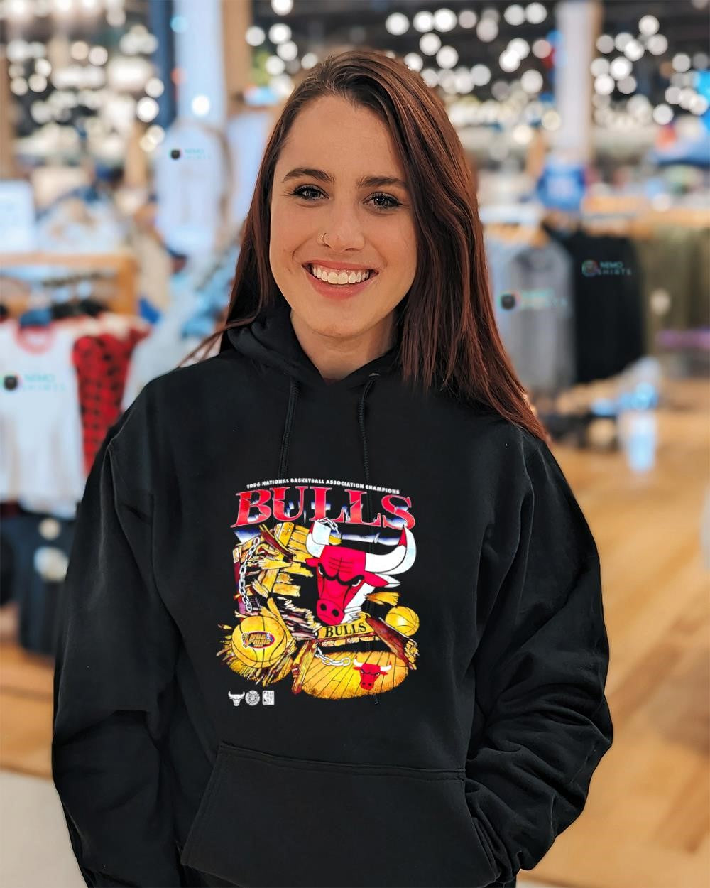 Chicago Bulls Bevel Burst 1996 National Basketball Association Champions logo shirt