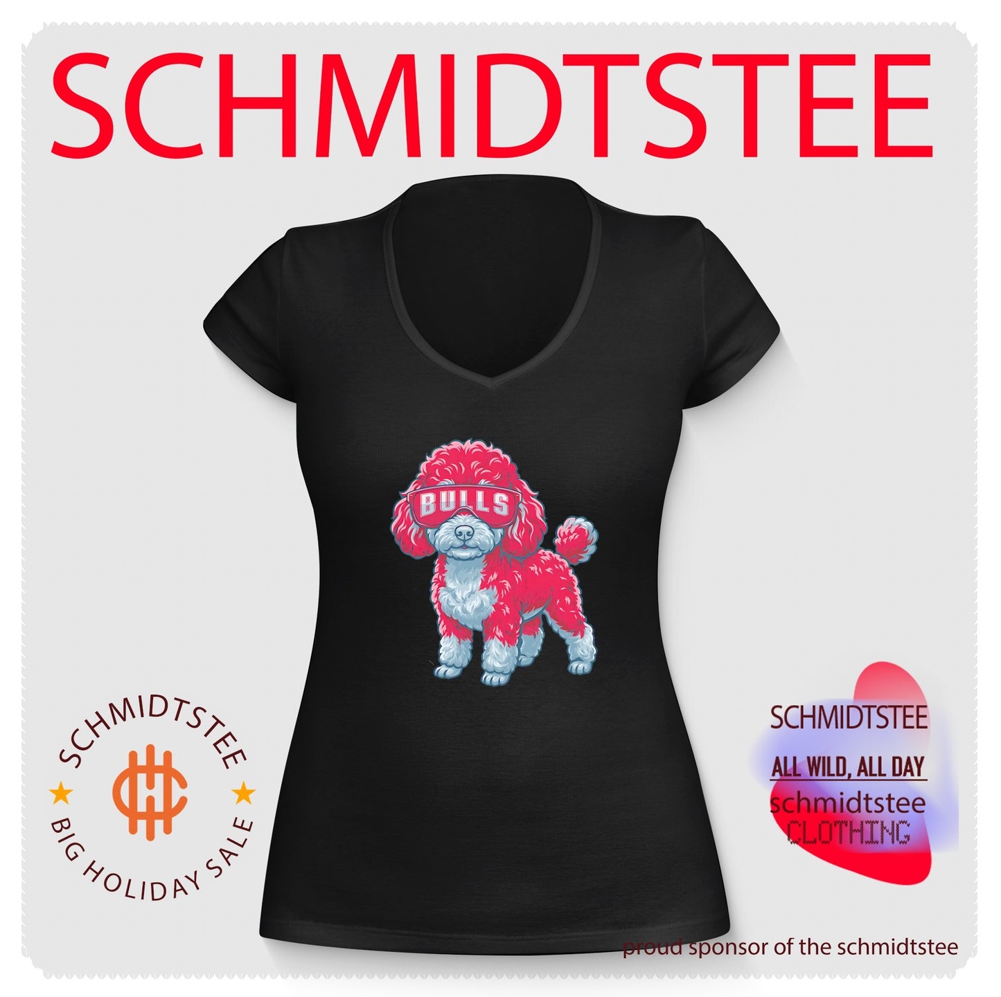 Chicago Bulls Teacup Poodle cartoon shirt