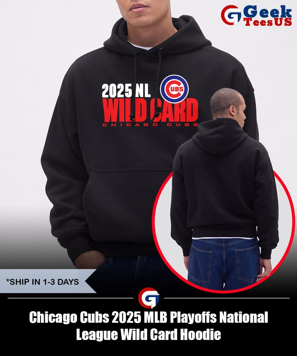 Chicago Cubs 2025 MLB Playoffs National League Wild Card shirt