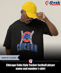 Chicago Cubs Kyle Tucker fastball player name and number t-shirt