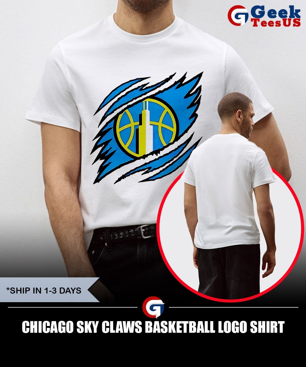 Chicago Sky claws basketball logo shirt