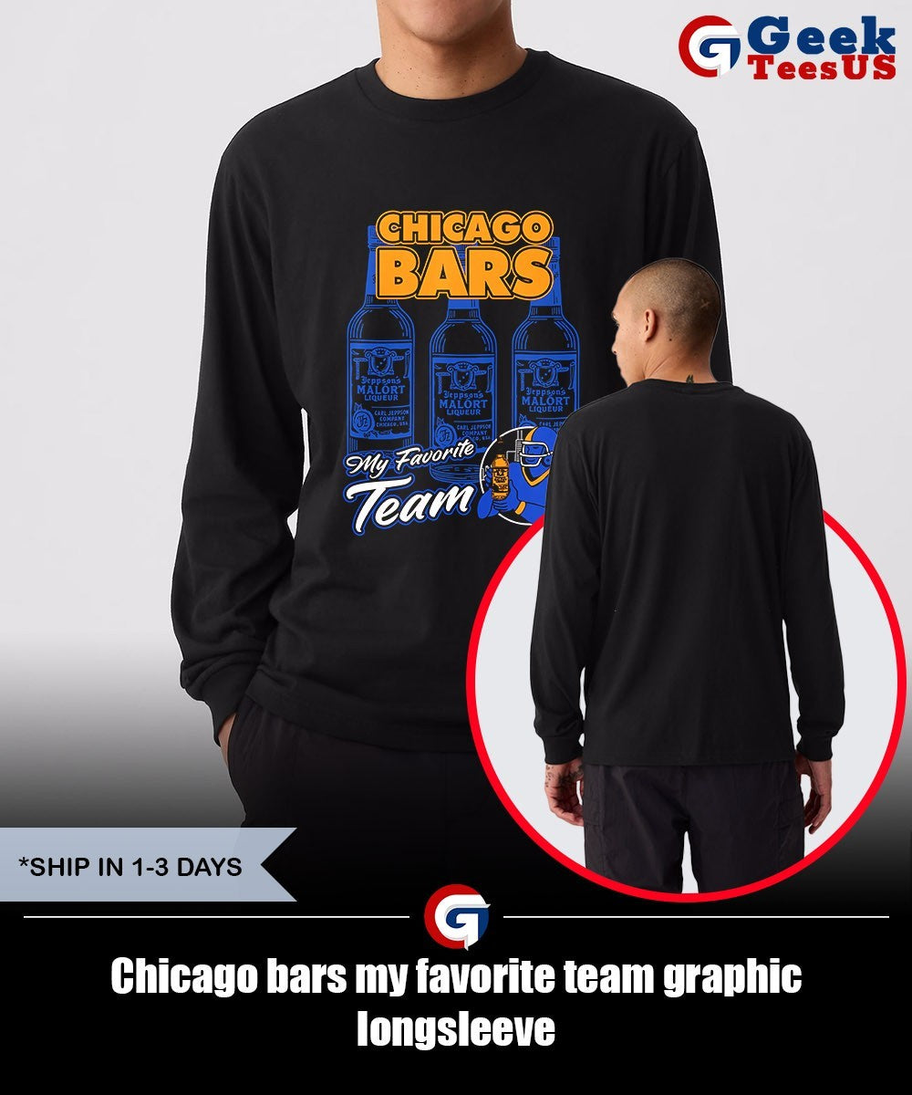 Chicago bars my favorite team graphic shirt