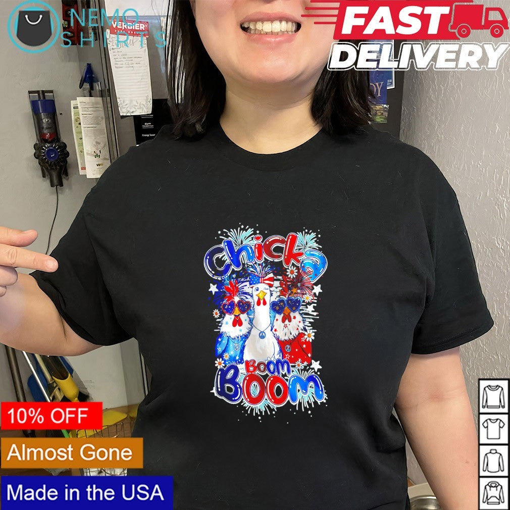 Chicka Boom Boom patriotic headbands graphic shirt