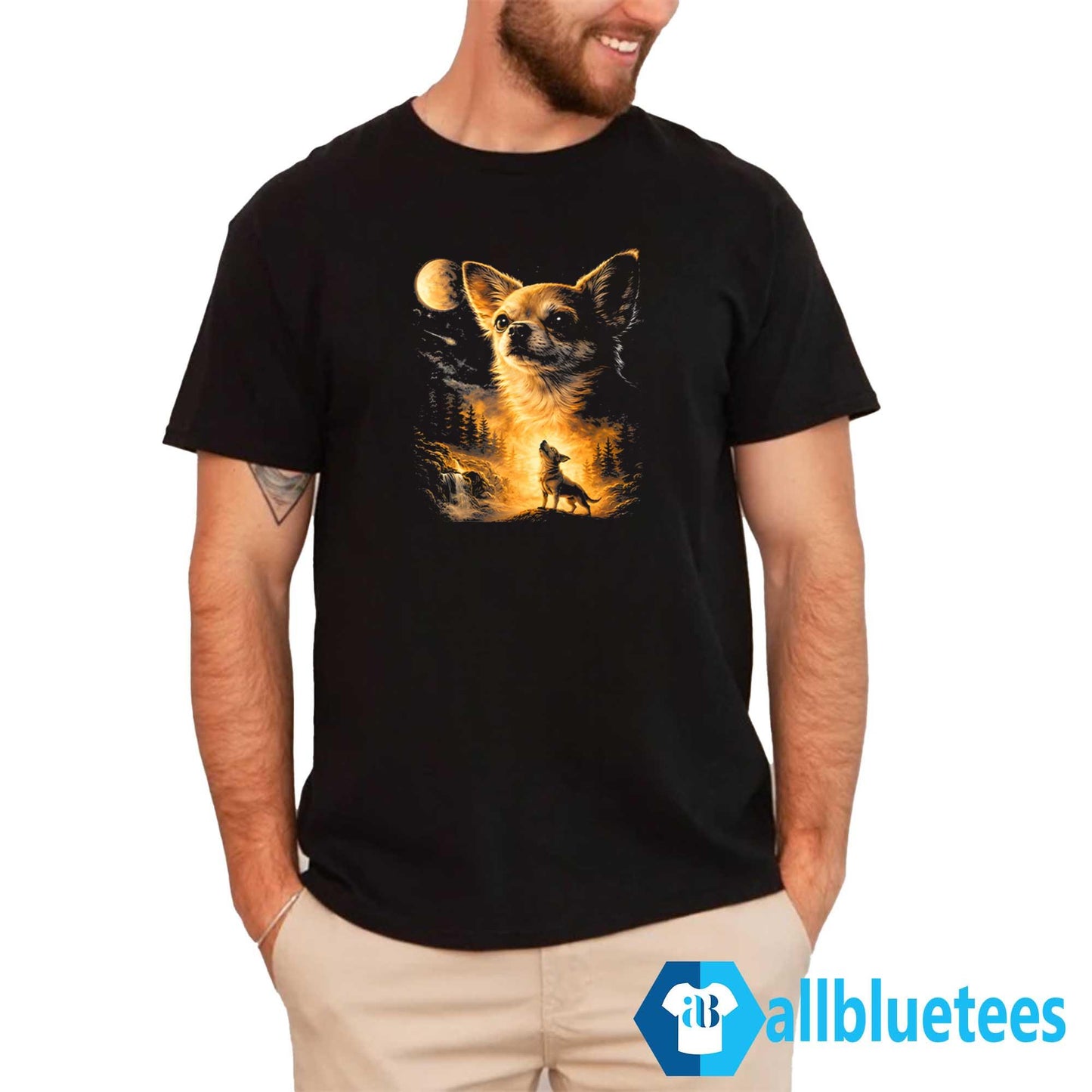 Chihuahua Howling To The Moon Shirt