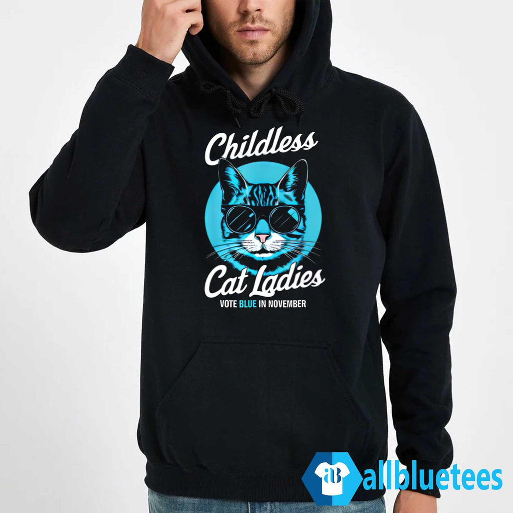 Childless Cat Ladies Vote Blue in November Shirt