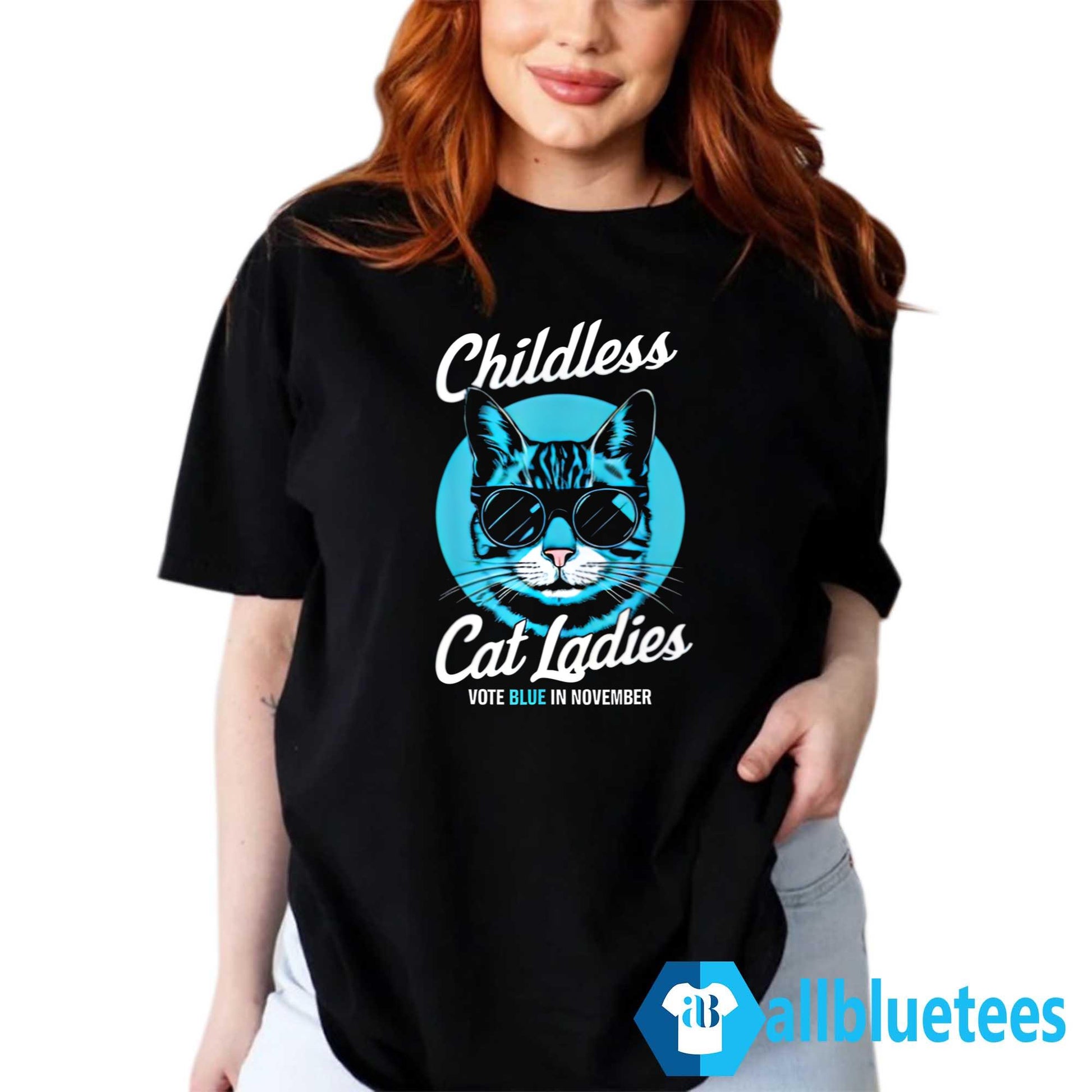 Childless Cat Ladies Vote Blue in November Shirt