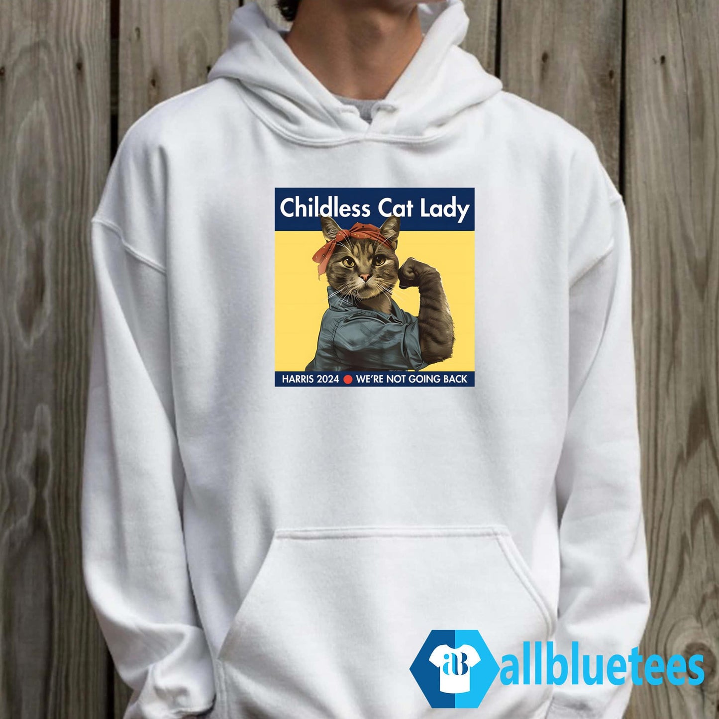 Childless Cat Lady Harris 2024 We’re Not Going Back Shirt