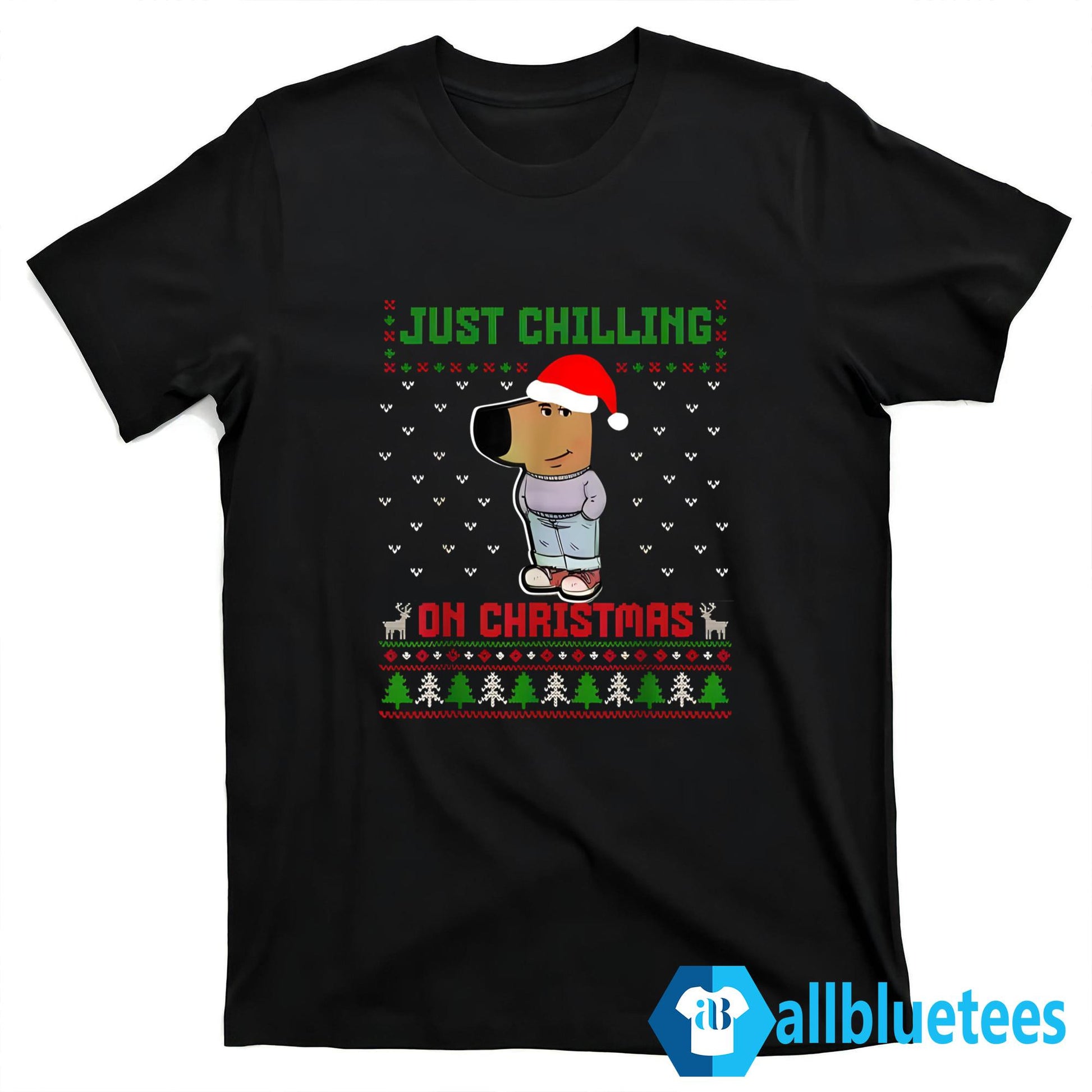 Chill Guy Just Chilling On Christmas Ugly Sweater
