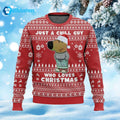 Chill Guy Meme Just A Chill Guy Who Loves Christmas Ugly Sweater