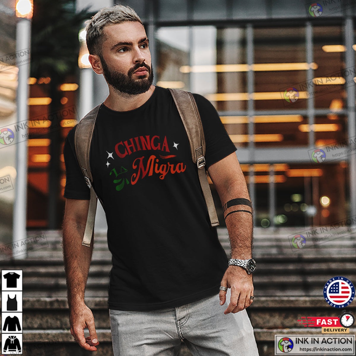 Chinga La Migra ANTI ICE T-shirt
