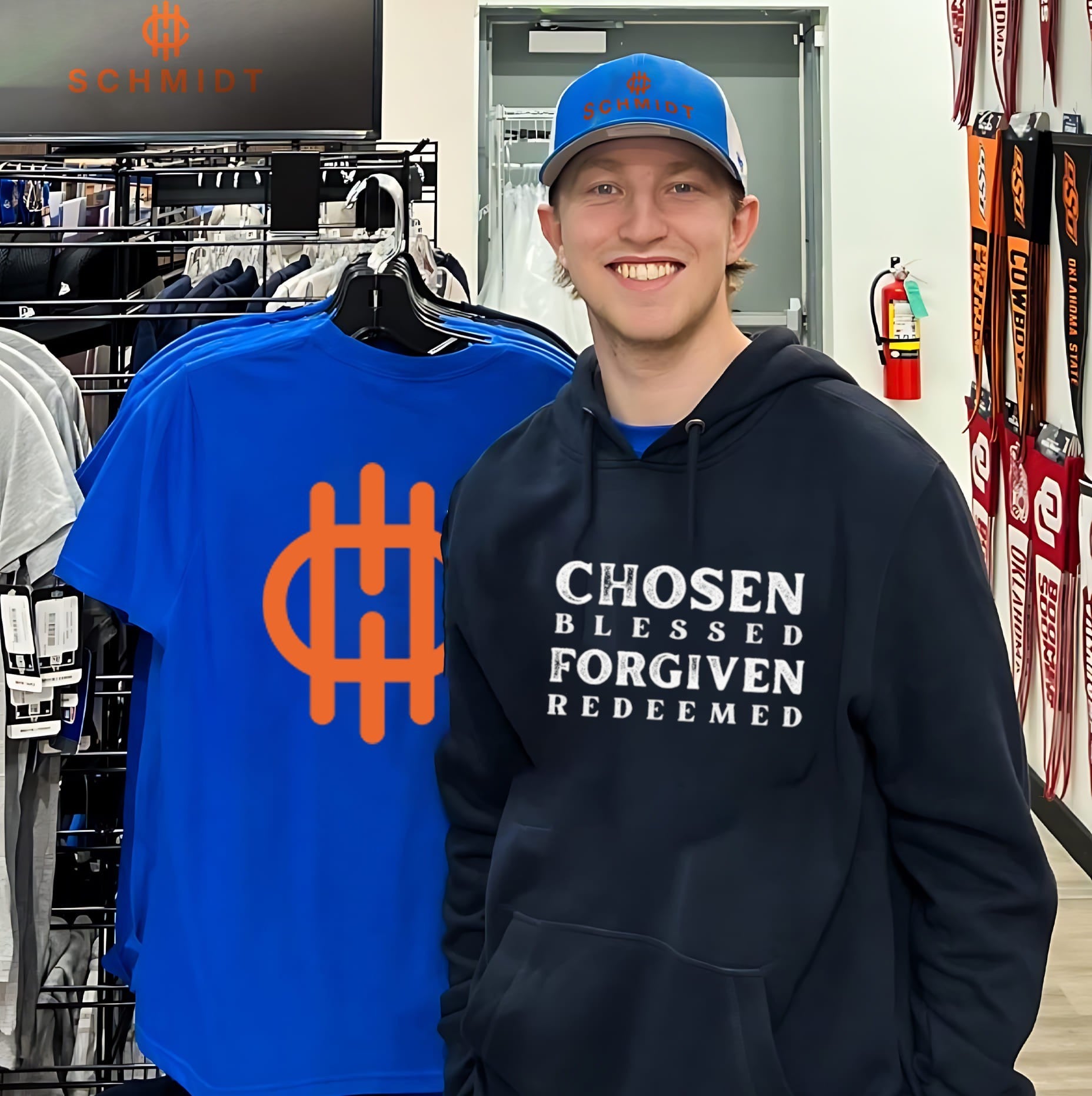 Chosen blessed forgiven redeemed shirt