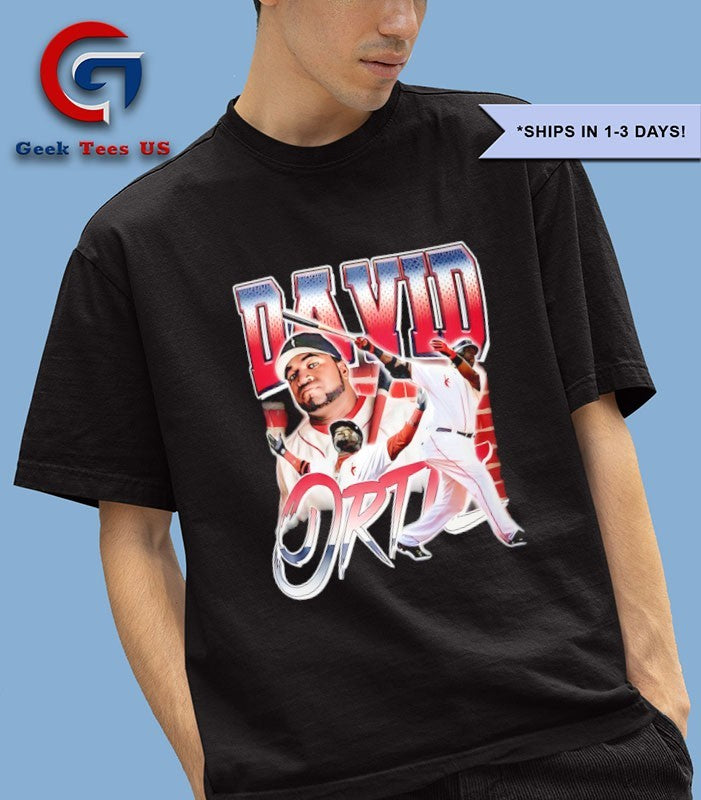 Christian Gonzalez wearing David Ortiz Boston Red Sox Baseball Dreamathon t-shirt
