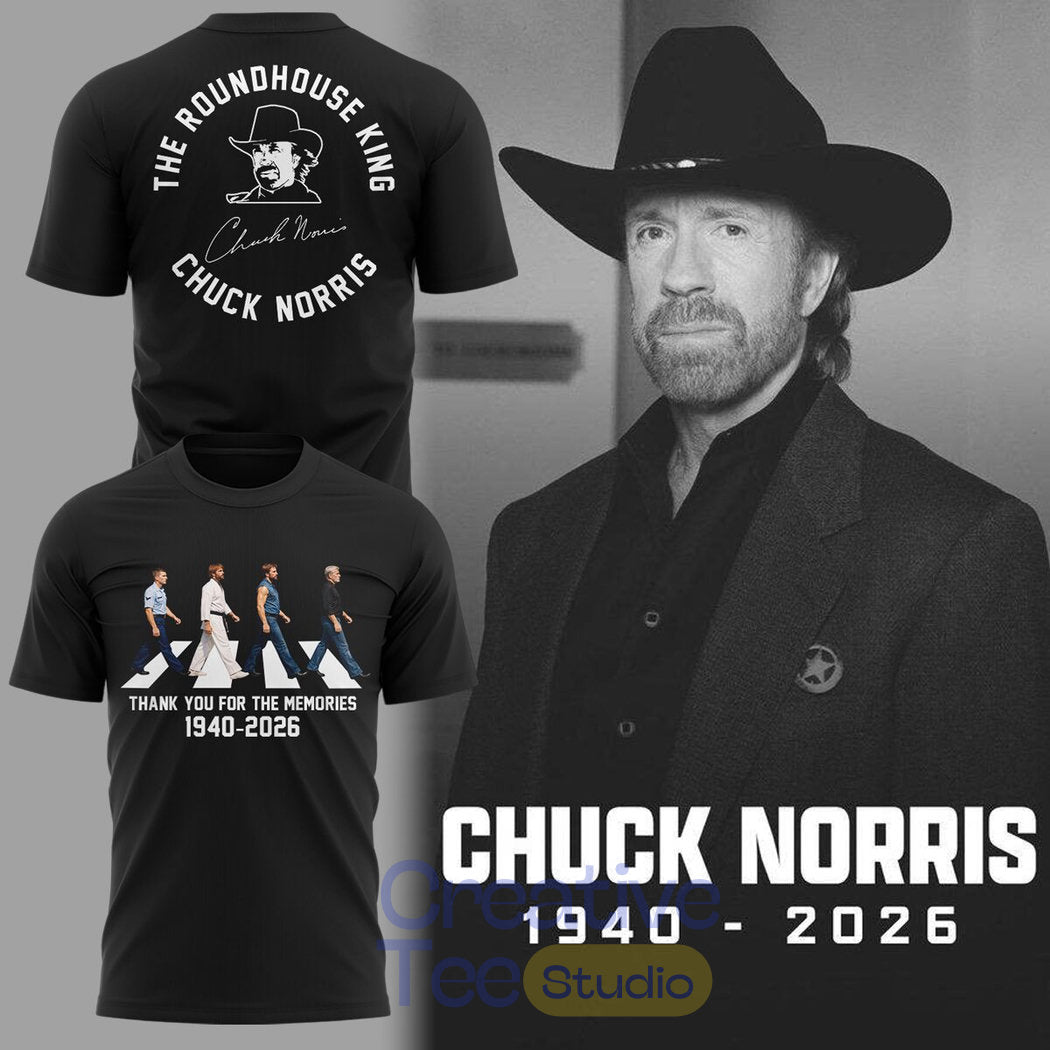 Chuck Norris “The Roundhouse King” Thank You For The Memories T-Shirt