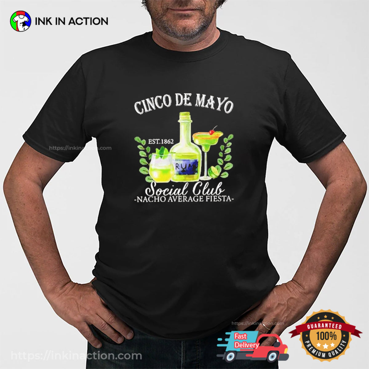 Cinco De Mayo Social Club Nacho Average Fiesta T-shirt