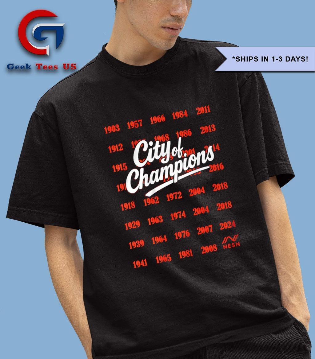 City of Champions Years Houston Astros NESN shirt