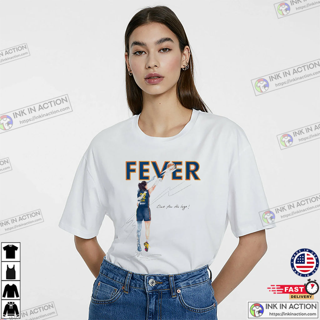 Clark From The Logo, Perfect Shot Caitlin Clark Indiana Fever T-shirt