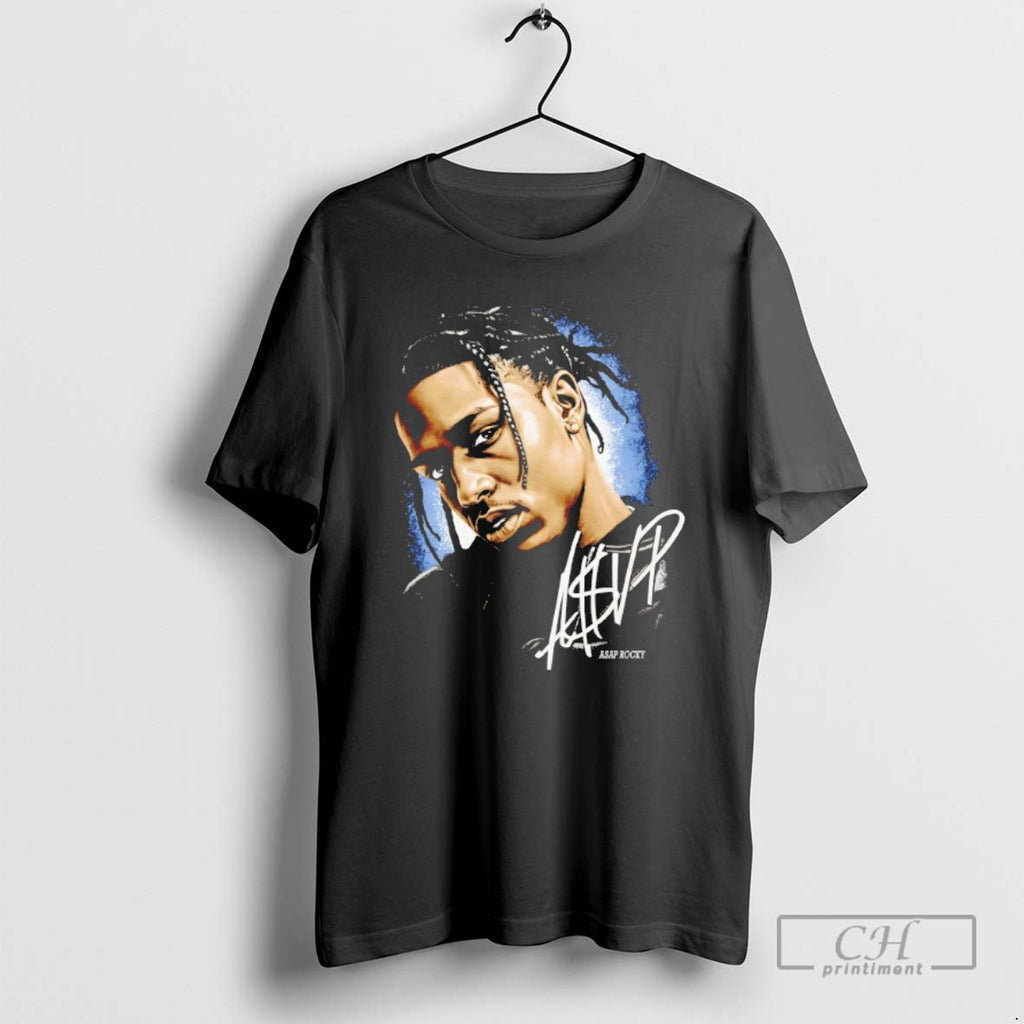 Classic Asap Rocky Portrait Streetwear Hiphop Graphic Shirt Sweater