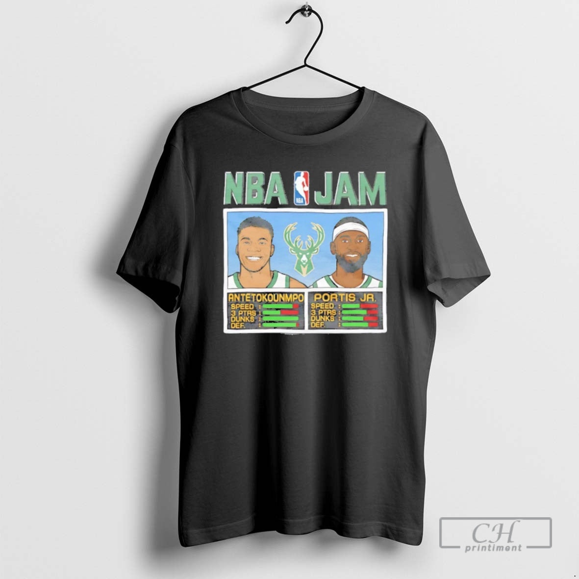 Classic Antetokounmpo And Portis Jr Nba Jam Milwaukee Bucks Shirt Sweater