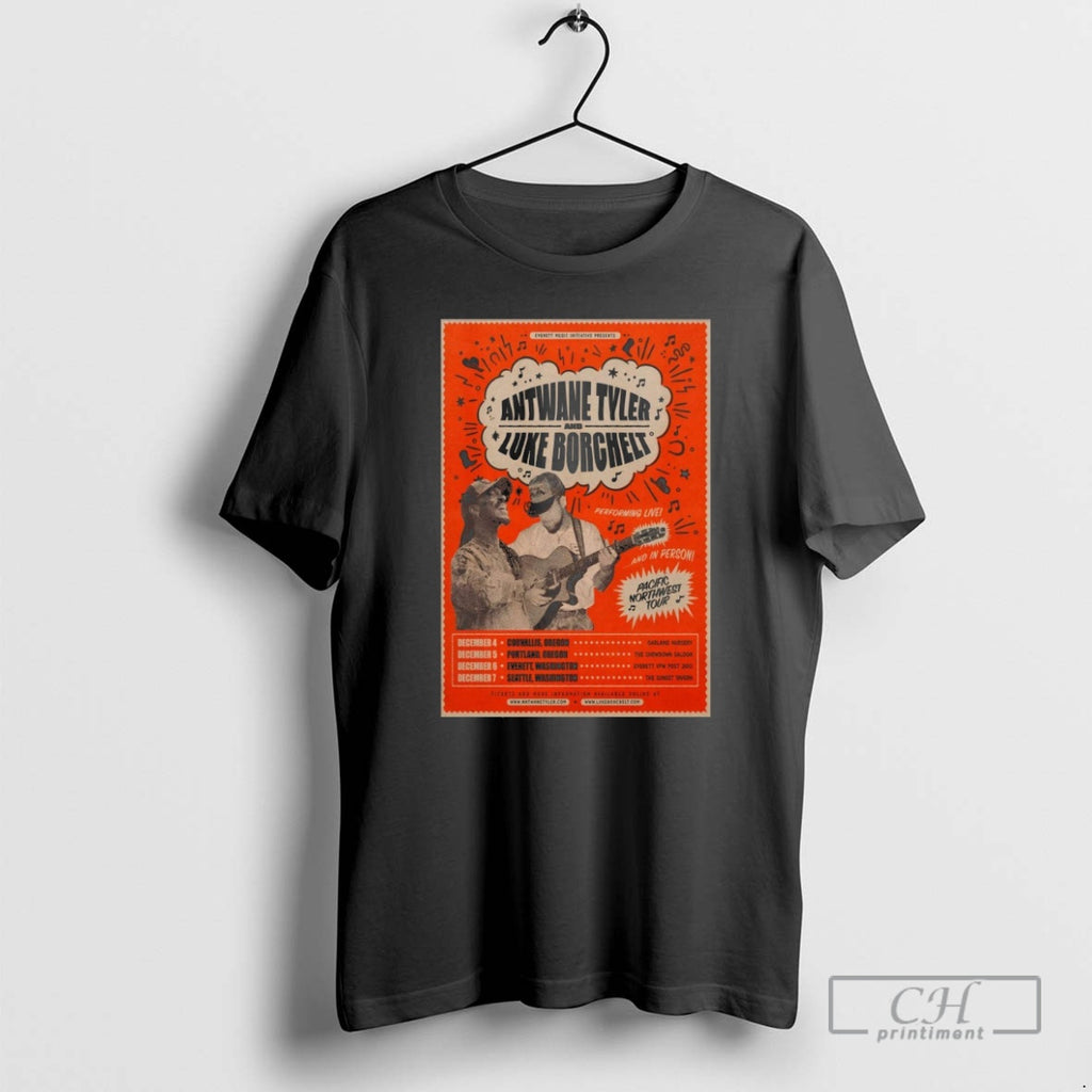 Classic Antwane Tyler And Luke Borchelt Pacific Northwest Tour 2025 Shirt Sweater