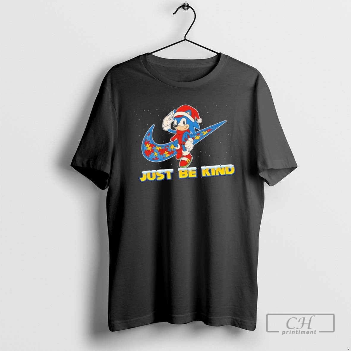 Classic Autism Awareness Logo Christmas Just Be Kind Shirt Sweater
