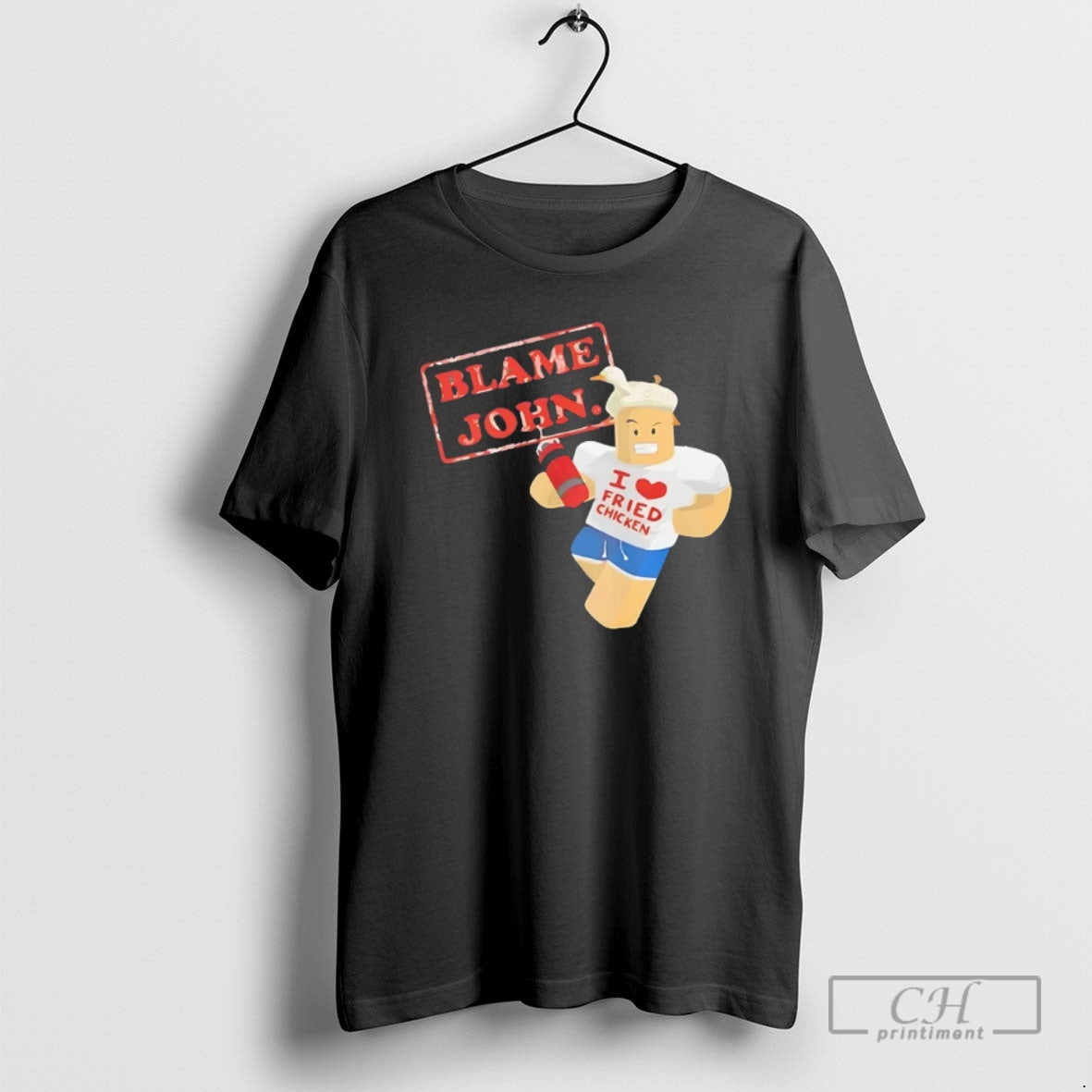 Classic Blame John Lego I Love Fried Chicken Shirt Sweater