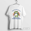 Classic Born To Dilly Dally Forced To Fight Fascism Rainbow Frog Shirt Sweater