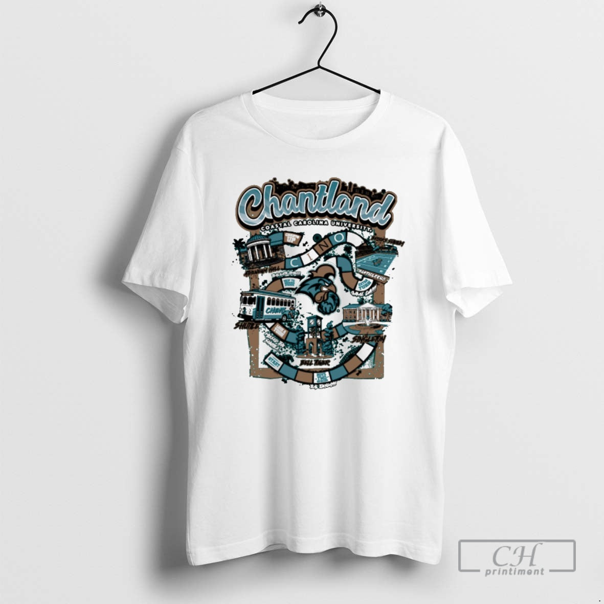 Classic Chantland Coastal Carolina University Homecoming 2025 Chanticleer Mascot Shirt Sweater