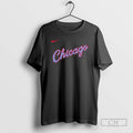 Classic Chicago Bulls Baseball City Stars Logo Double Sided Shirt Sweater