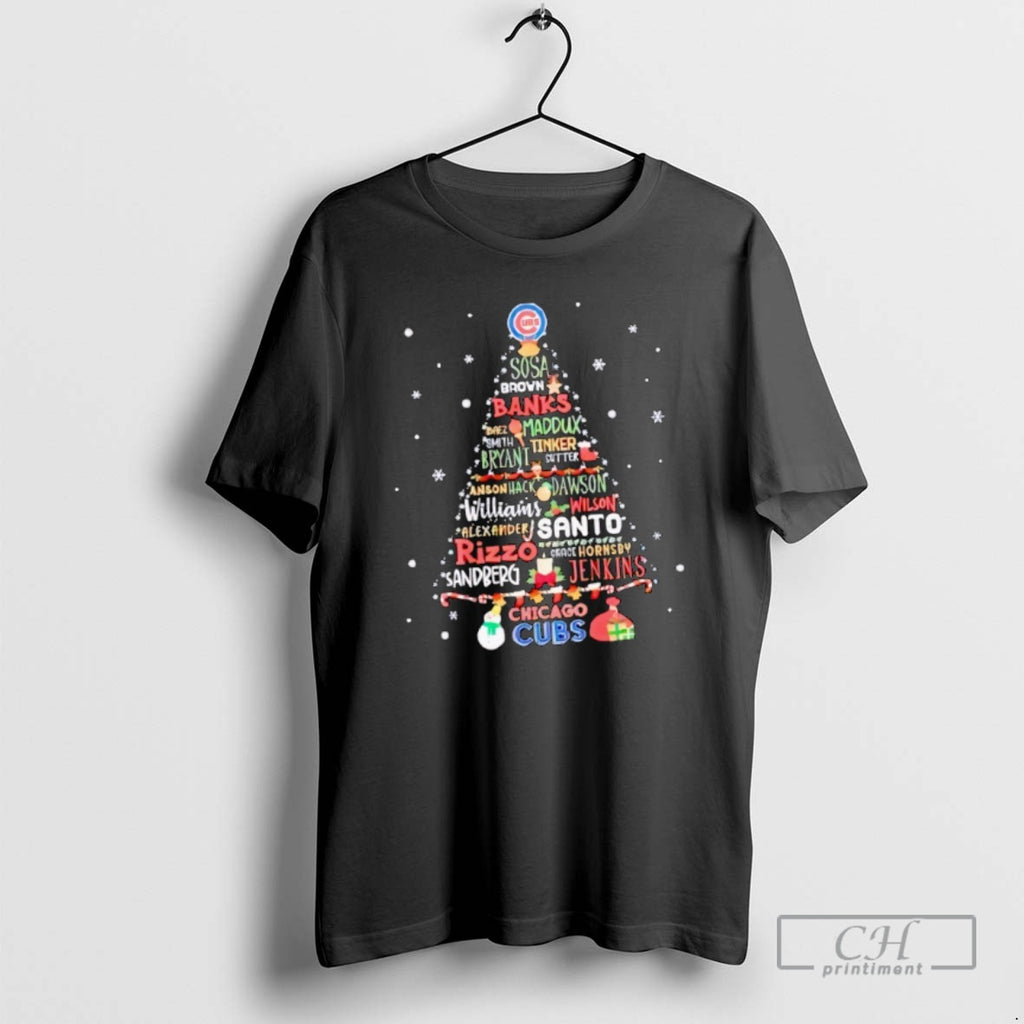 Classic Chicago Cubs Mlb Name Players Tree Christmas 2025 Shirt Sweater