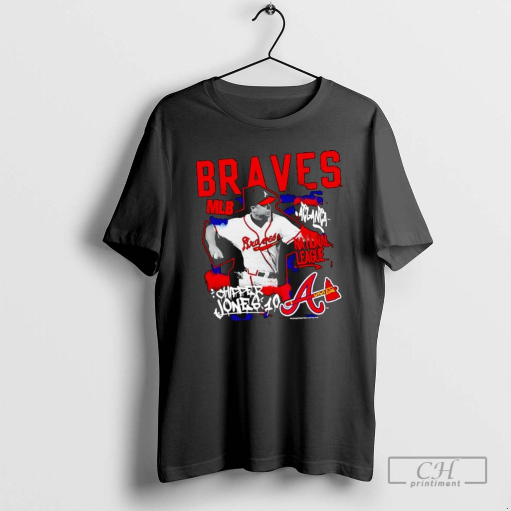 Classic Chipper Jones Atlanta Braves Cooperstown Star Moment Mlb Graphic Shirt Sweater