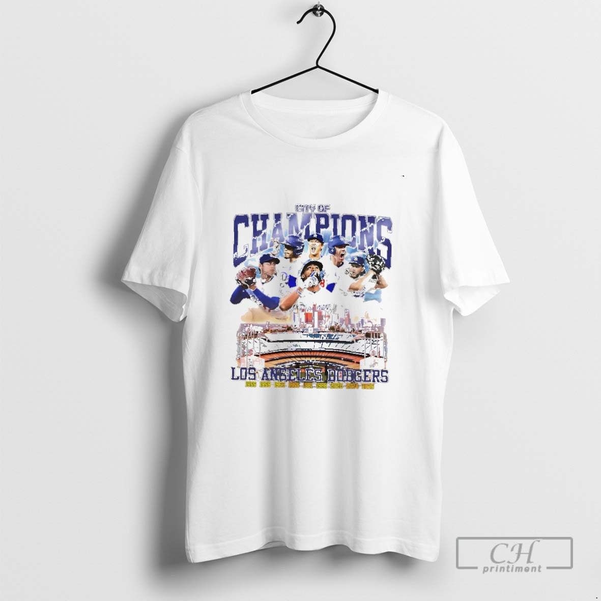 Classic City Of Champions Los Angeles Dodgers 9x World Series Shirt Sweater