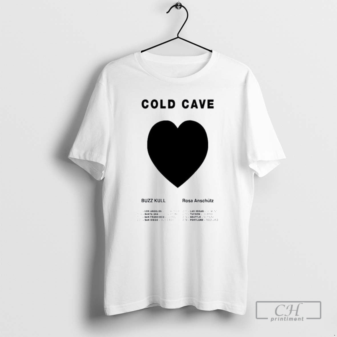 Classic Cold Cave Buzzkull Rosa Anschutz Feb 2026 Tour Heart Shirt Sweater
