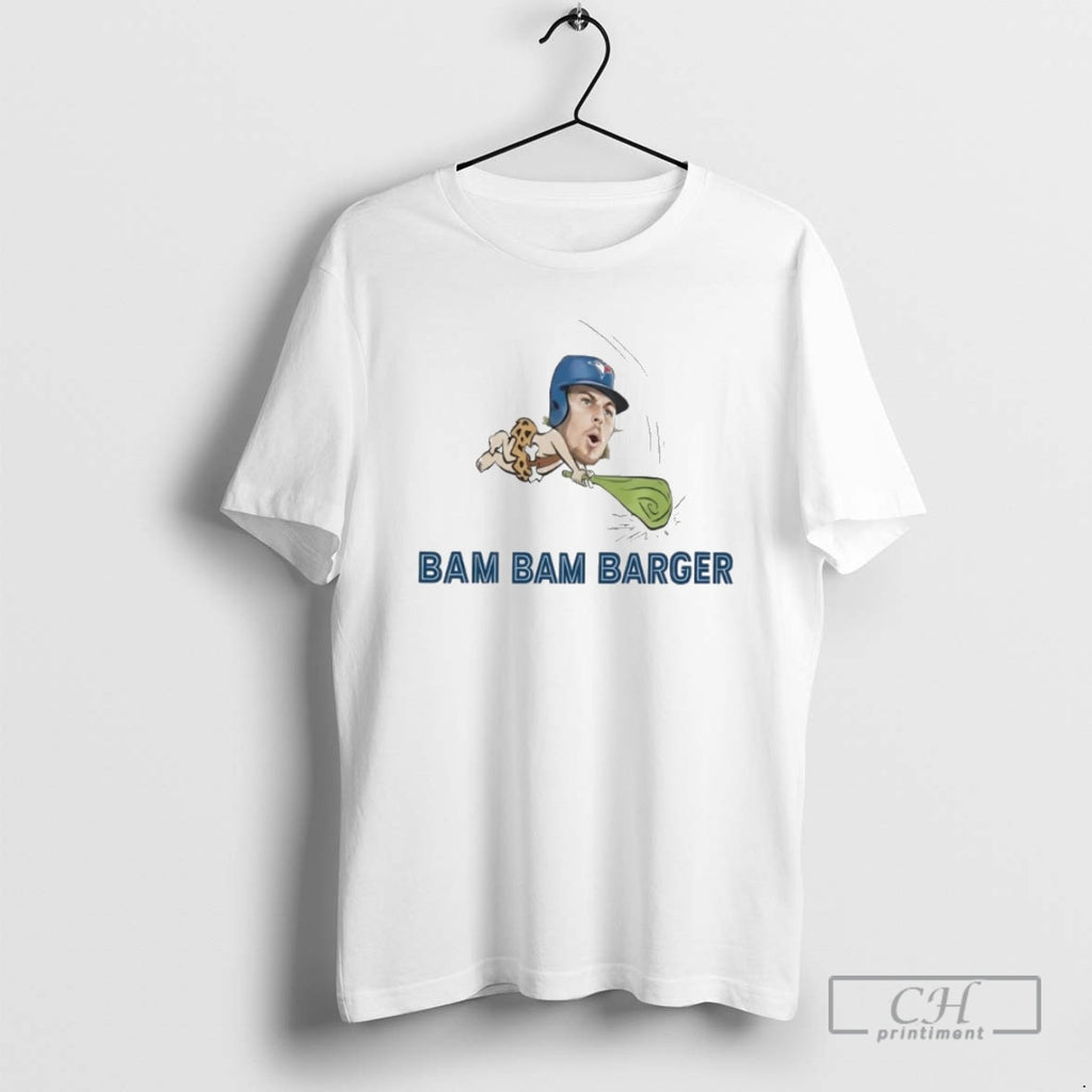 Classic Davis Rocking A Bam Bam Barger Blue Jays Shirt Sweater
