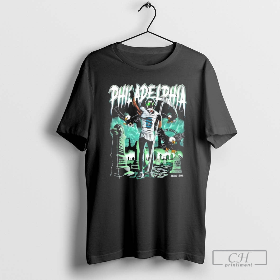 Classic Devonta Smith Slim Reaper Graveyard Shirt Sweater