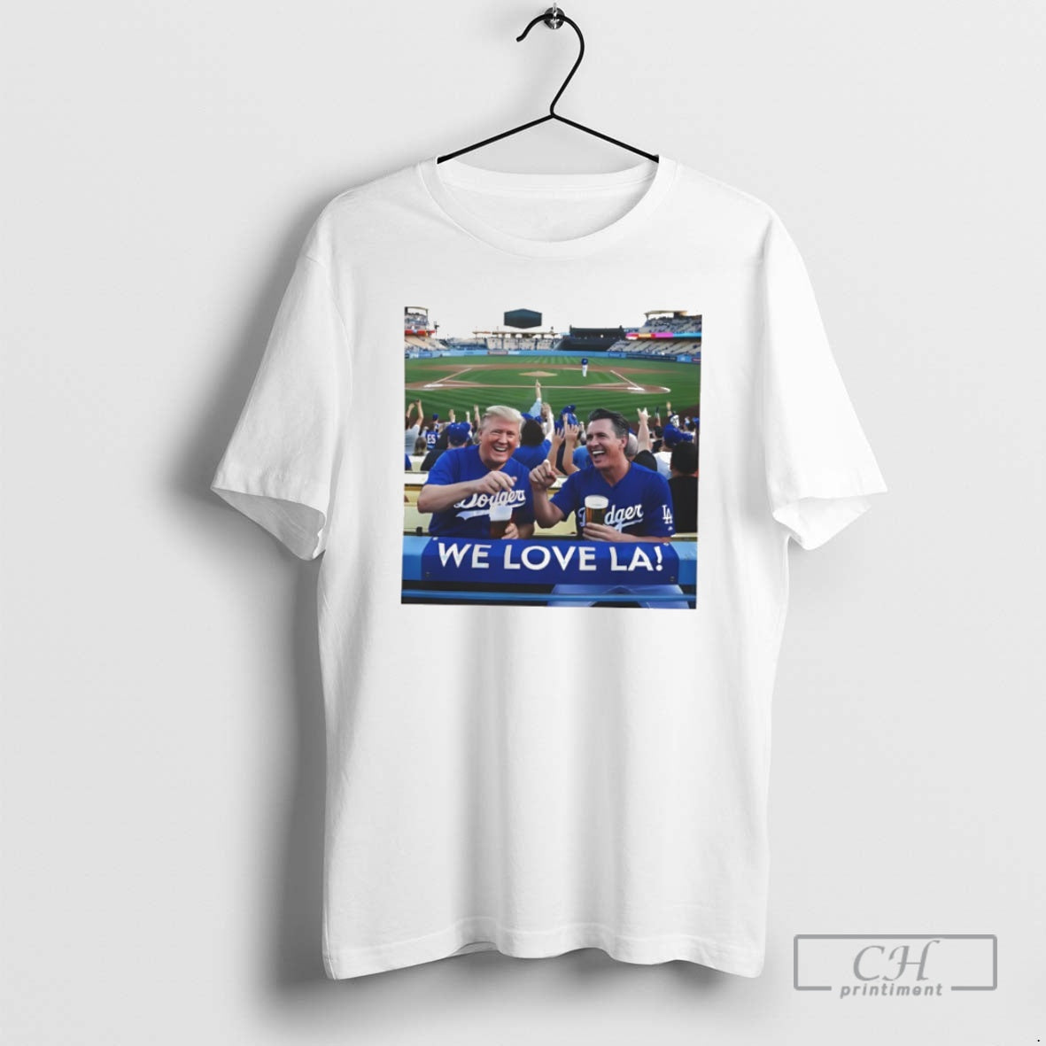 Classic Donald Trump And Gavin Newsom We Love Los Angeles Dodgers Shirt Sweater
