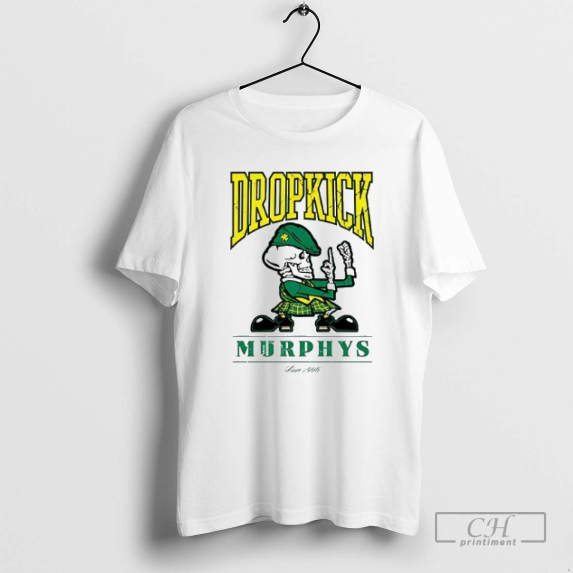 Classic Dropkick Murphys X Boston Celtics I Keep My Fist Raised Up Logo Double Sided