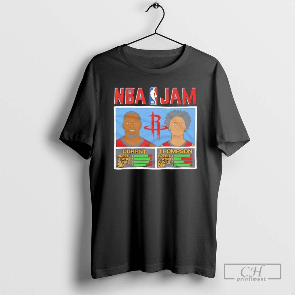 Classic Durant And Thompson Nba Jam Rockets Shirt Sweater