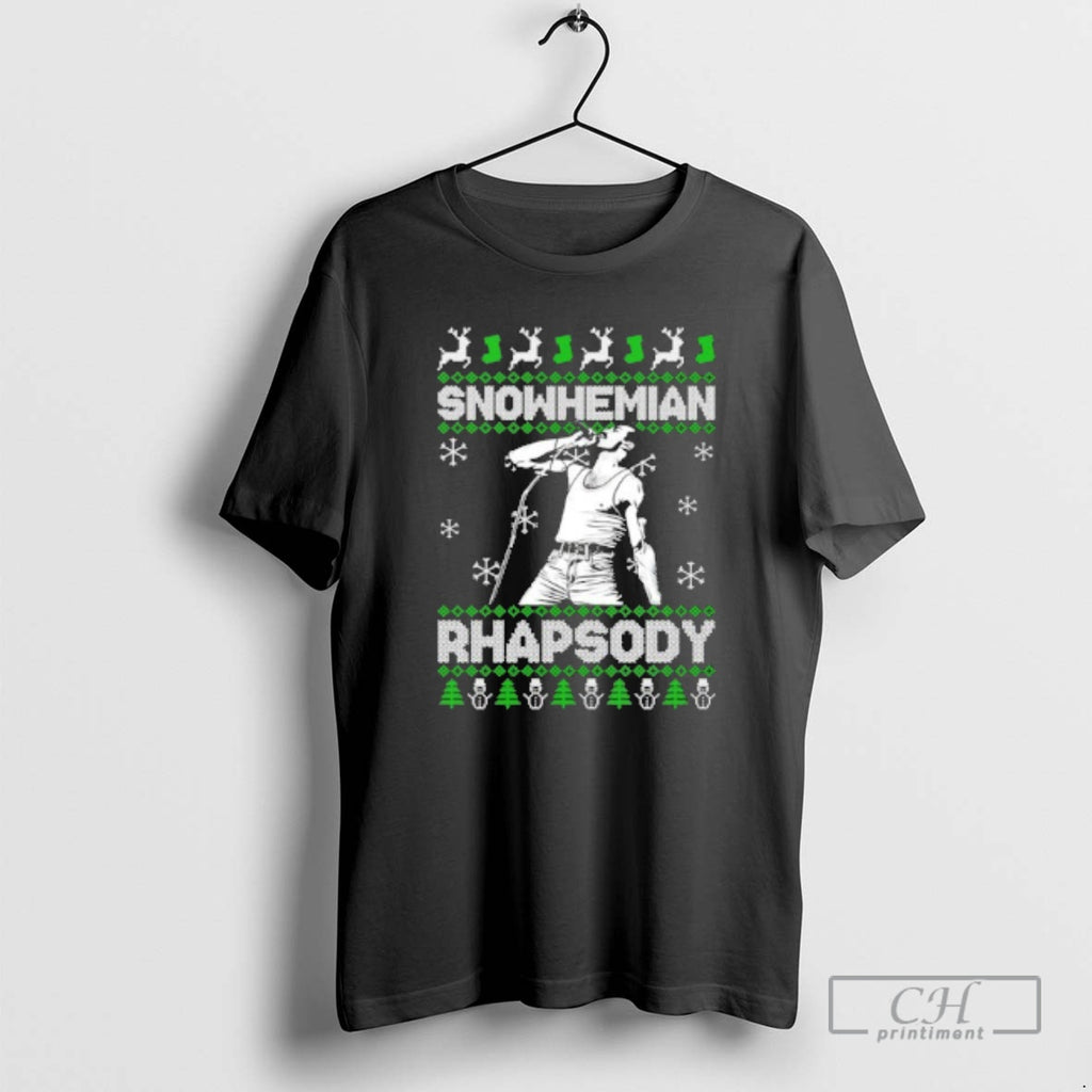 Classic Freddie Mercury Snowhemian Rhapsody Ugly Christmas Shirt Sweater