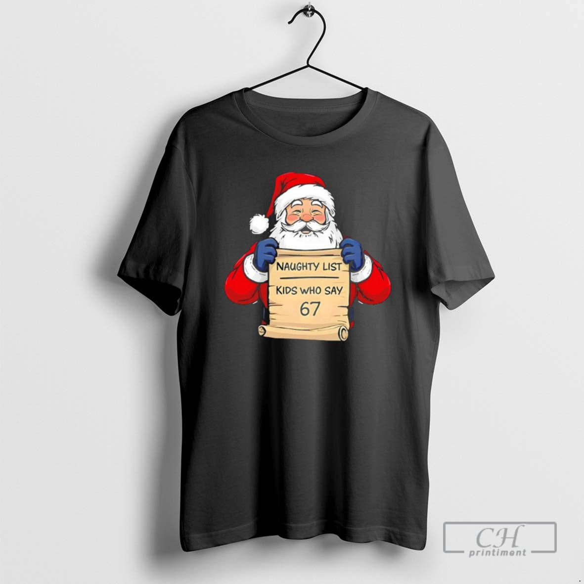 Classic Funny Kids Who Say 67 Santa Christmas Shirt Sweater