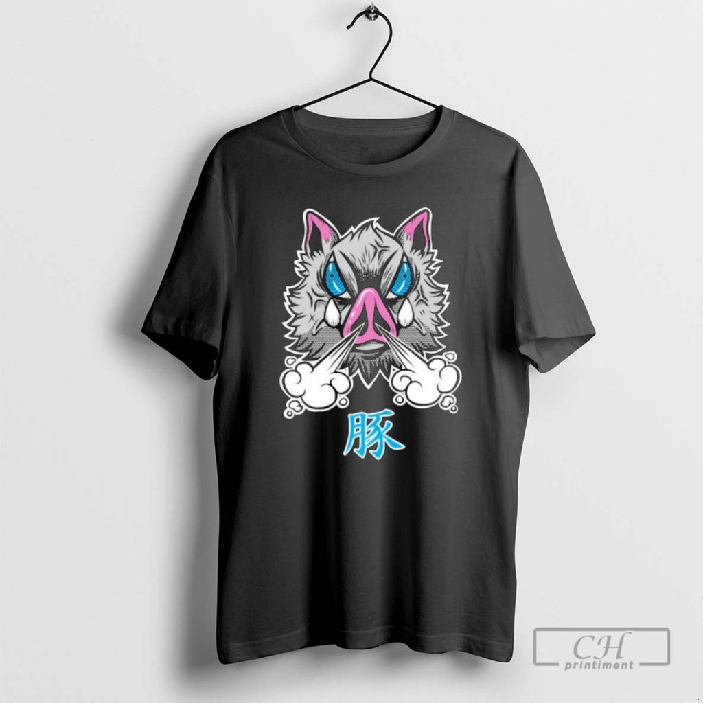 Classic Hashibira Inosuke Brave Pig Shirt Sweater