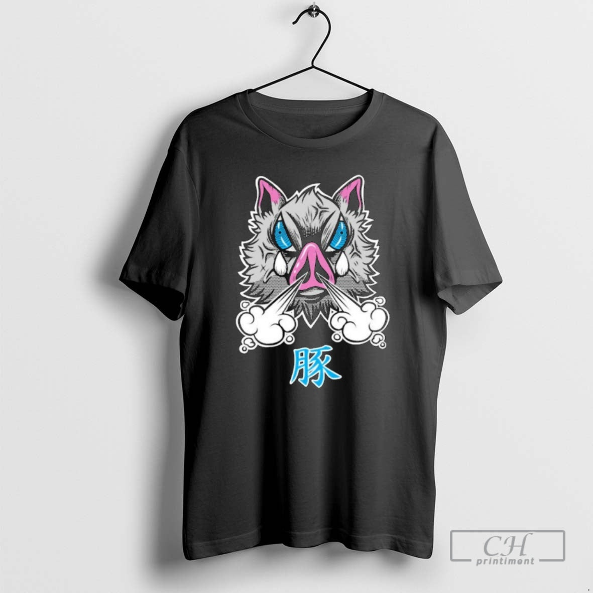 Classic Hashibira Inosuke Brave Pig Shirt Sweater