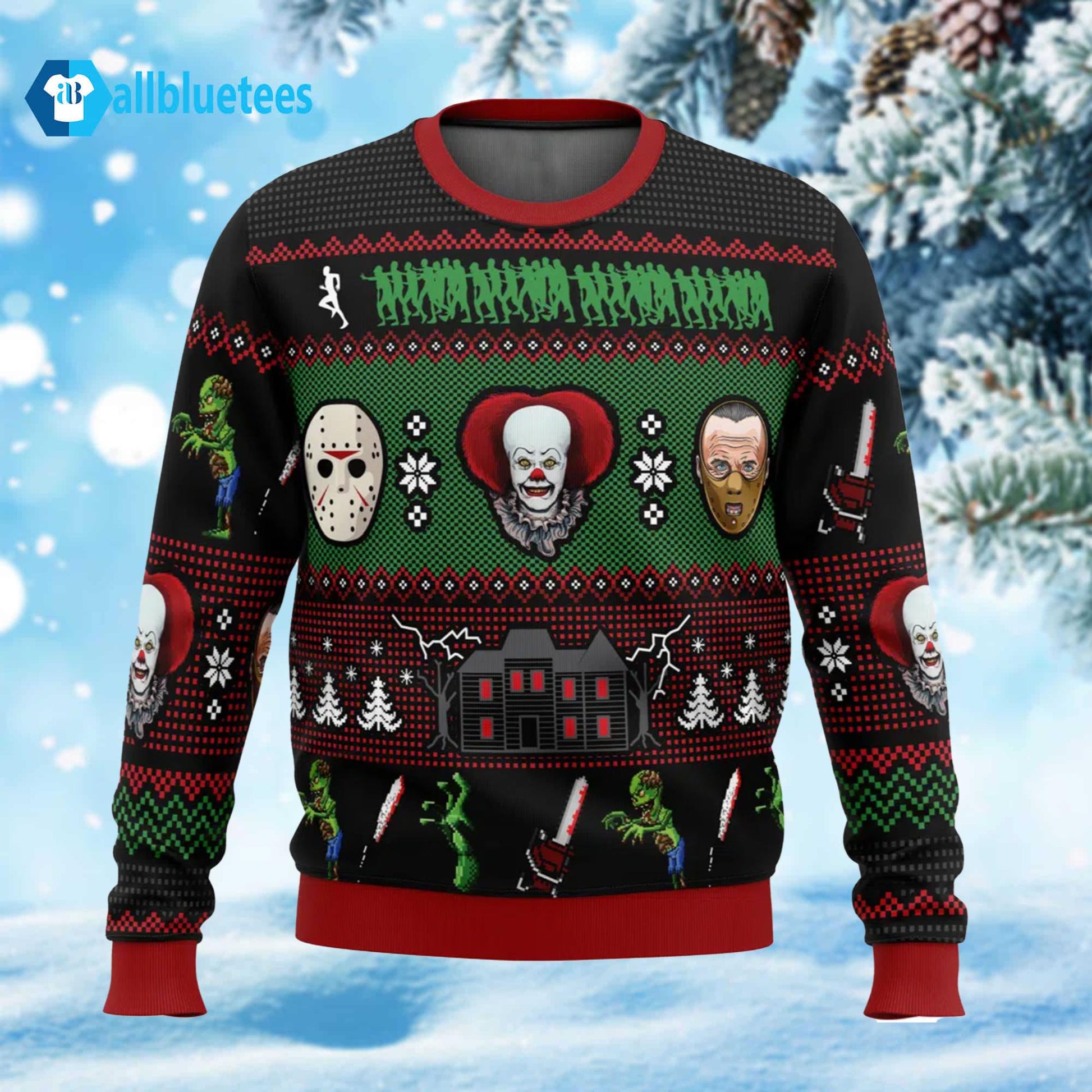 Classic Horror Ugly Christmas Sweater