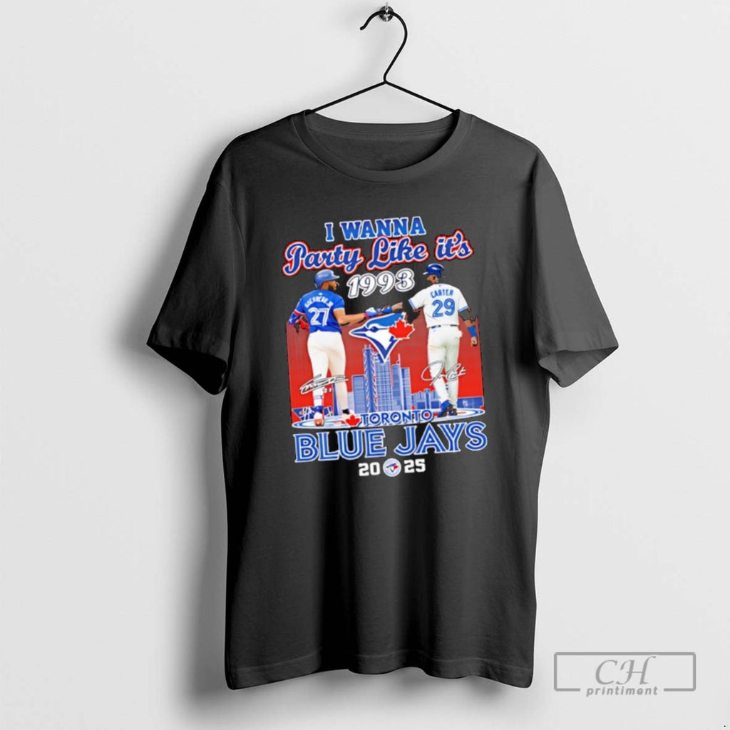 Classic I Wanna Party 1993 Joe Carter And Roberto Alomar Toronto Blue Jays Signatures