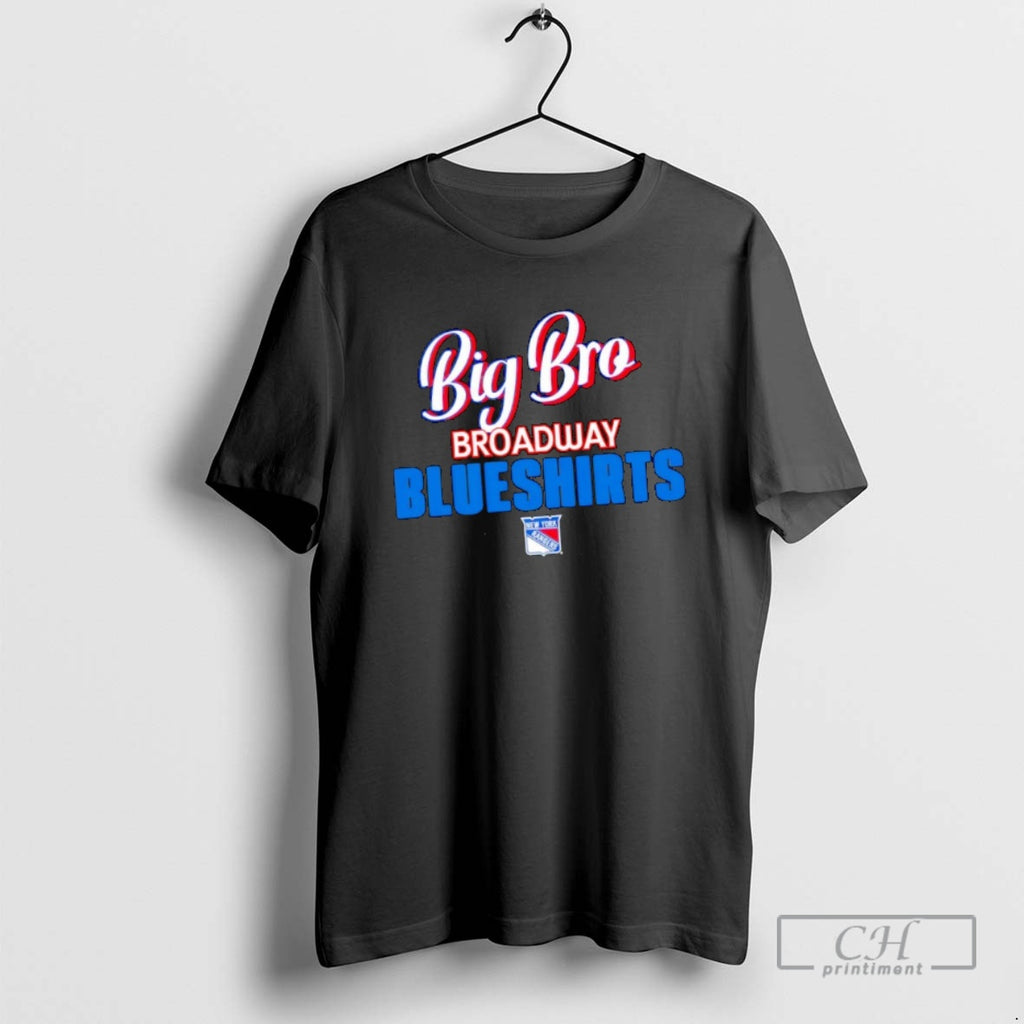 Classic Infant New York Rangers Chad And Jake Black Big Bro Graphic Shirt Sweater