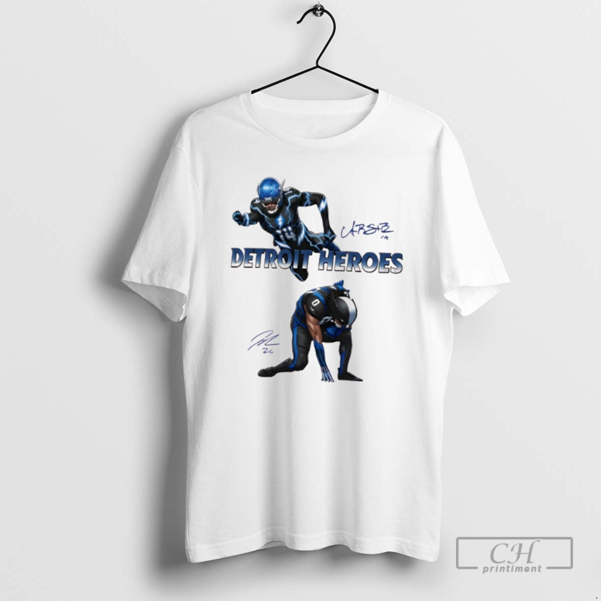 Classic Jahmyr Gibbs And Amon Ra St Brown Detroit Heroes 2025 Shirt Sweater